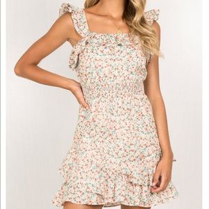Floral mini summer dress